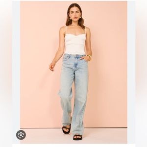 Ksubi Blue Low Rider Dove Jeans with free brand new Ksubi tote